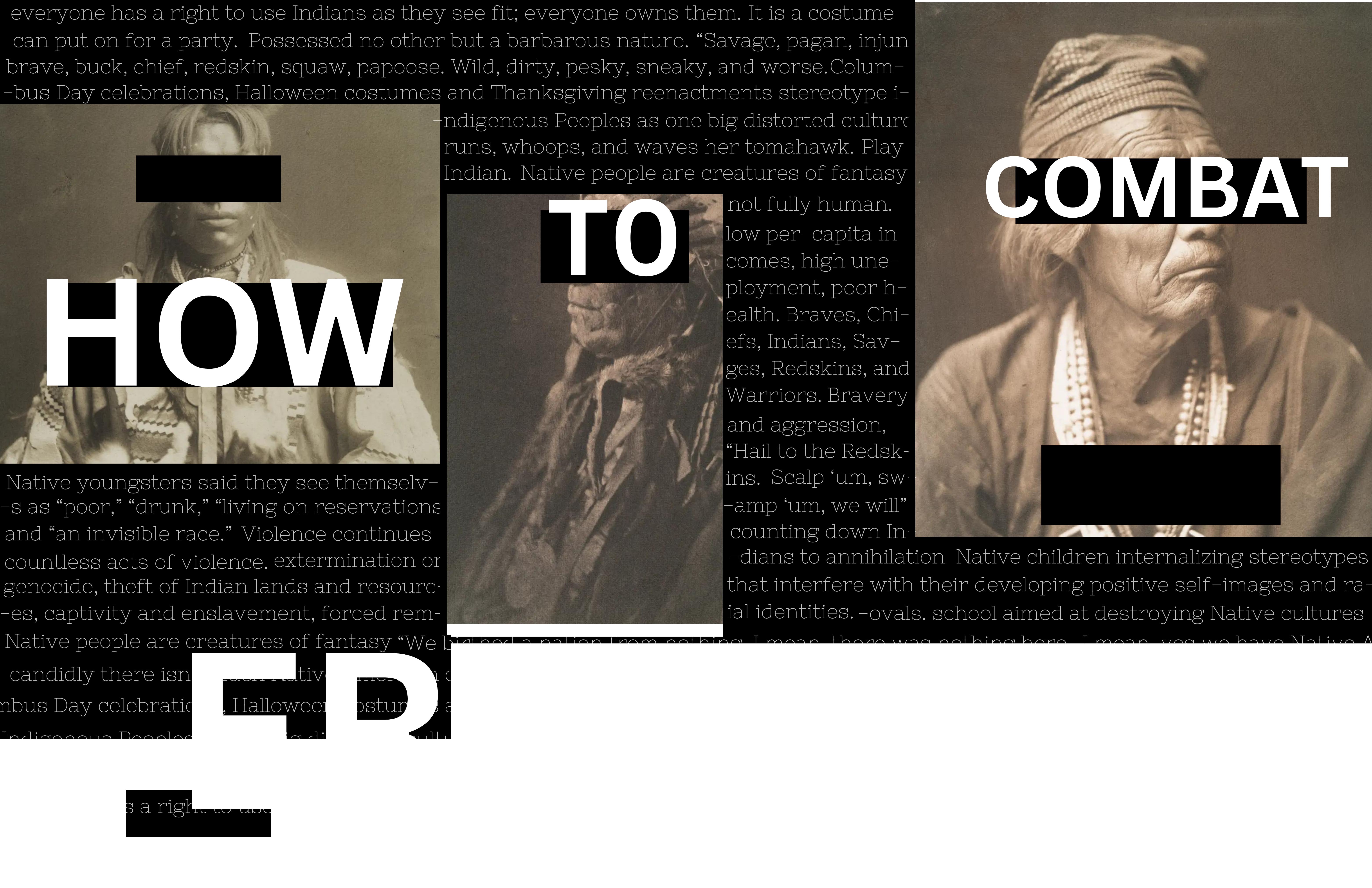 collage of hurtful instances of erasure